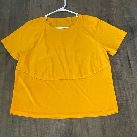 Lululemon Lightweight Orange Running T-Shirt Medium - Picture 3 of 3
